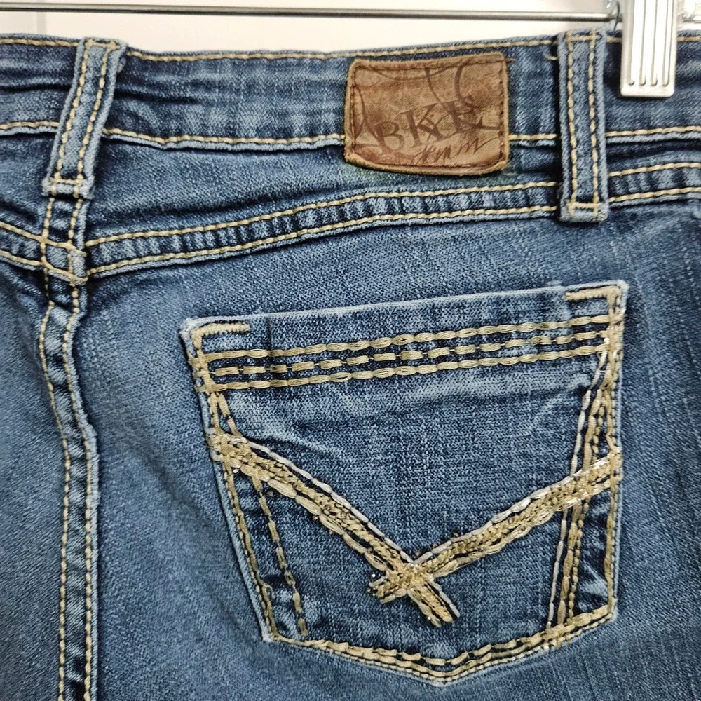 BKE Jeans Women 28 Blue Stella Bootcut Low Rise Stretch BKL5295R Medium Wash - Picture 9 of 11